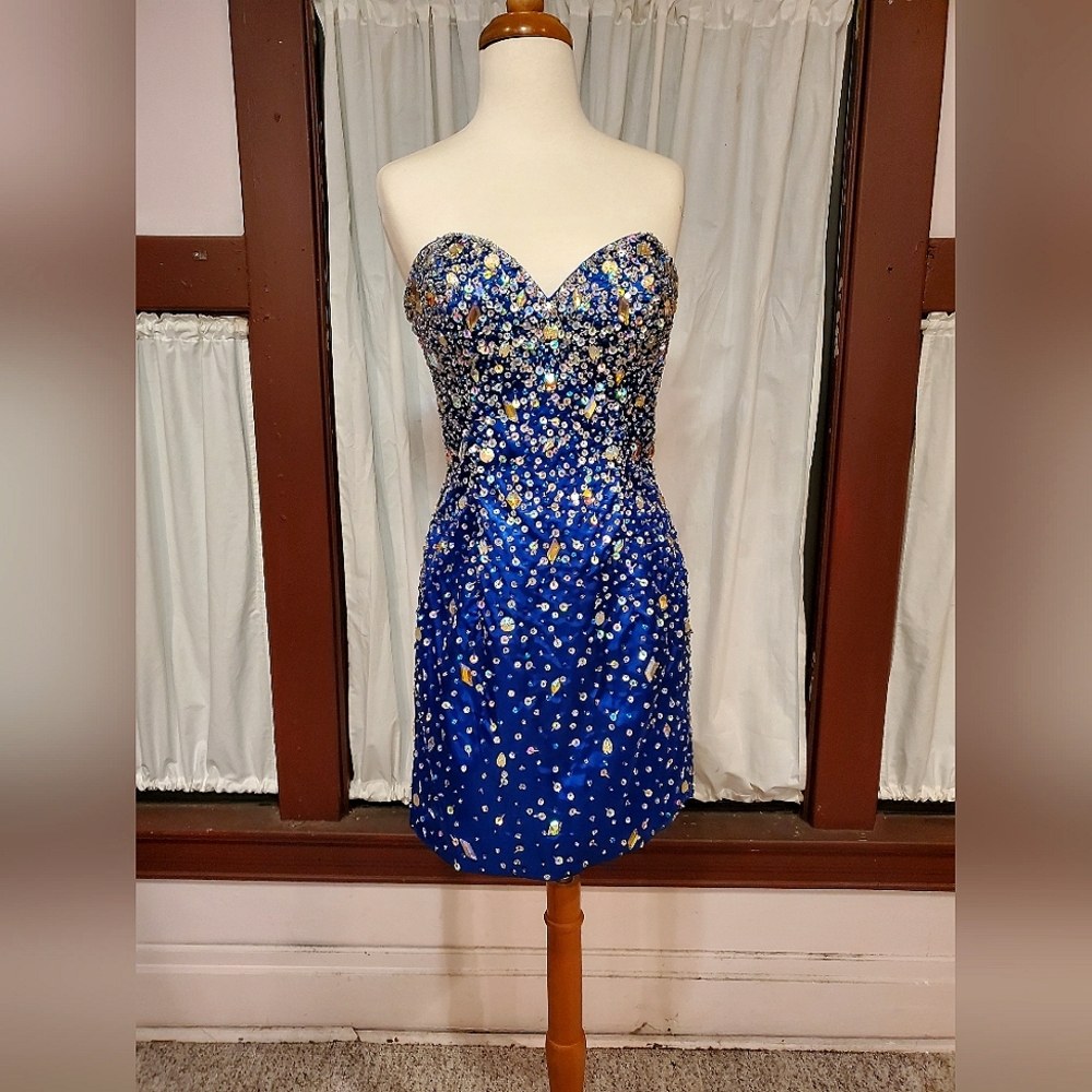 Royal Blue Beaded Shortie